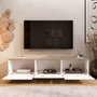 Hanah Home Nord - ND6-SW Soporte para TV Blanco y Roble
